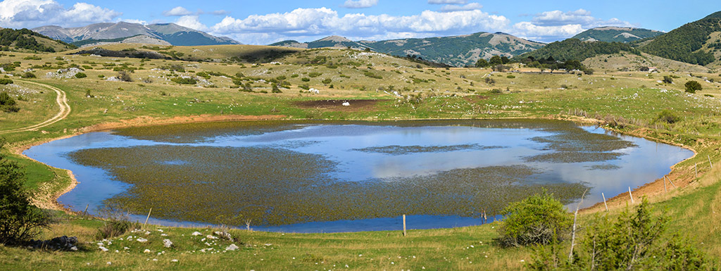 Veduta del laghetto