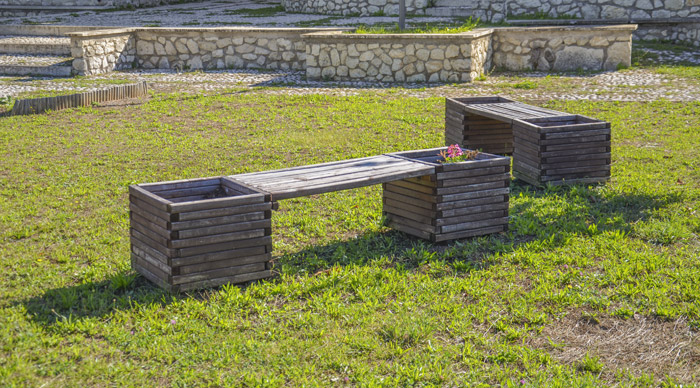 Particolare del giardino esterno