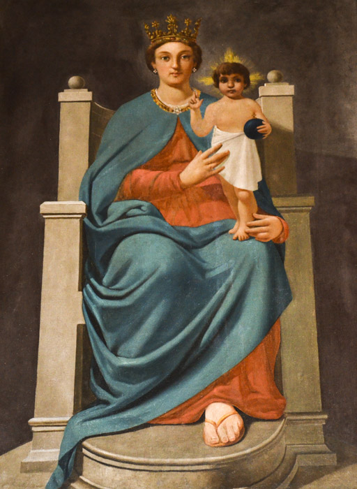 Dipinto della madonna con il bambino  
