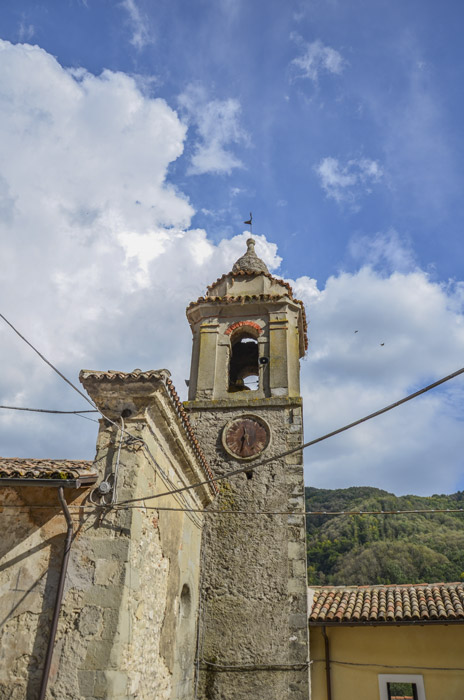 Veduta della torre campanaria