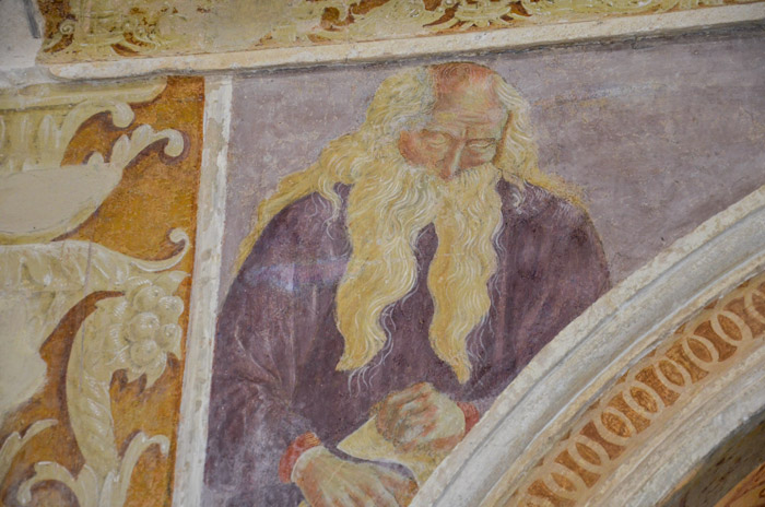 Dettaglio dell'affresco   