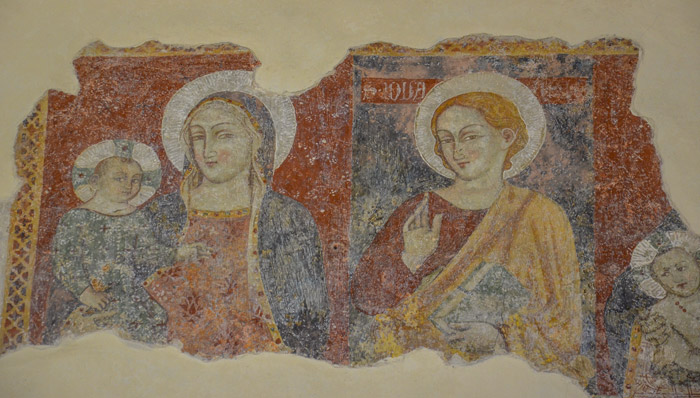 Dettaglio dell'affresco  