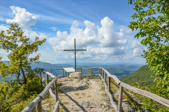 Veduta della croce esterna