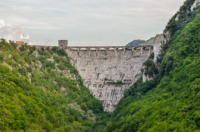 Veduta della diga
