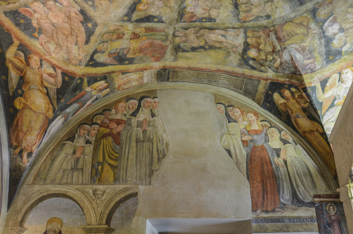 Particolare dell'affresco 