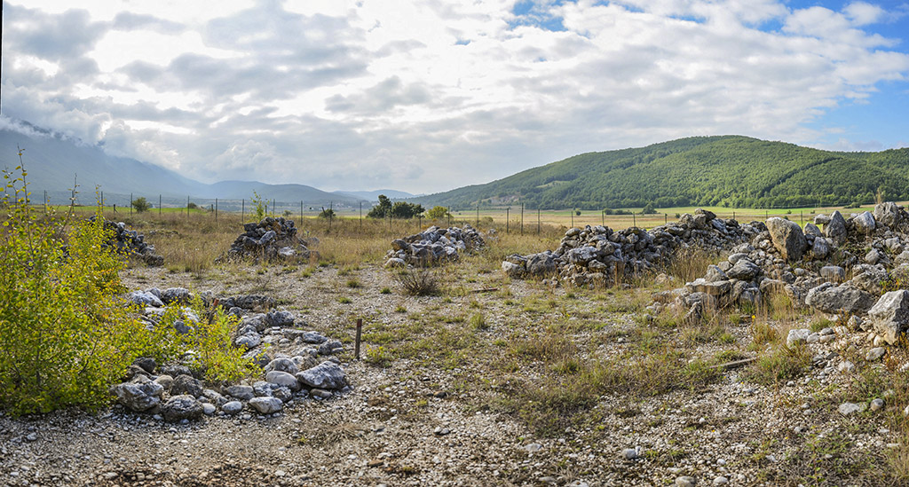 Vista del tumulo