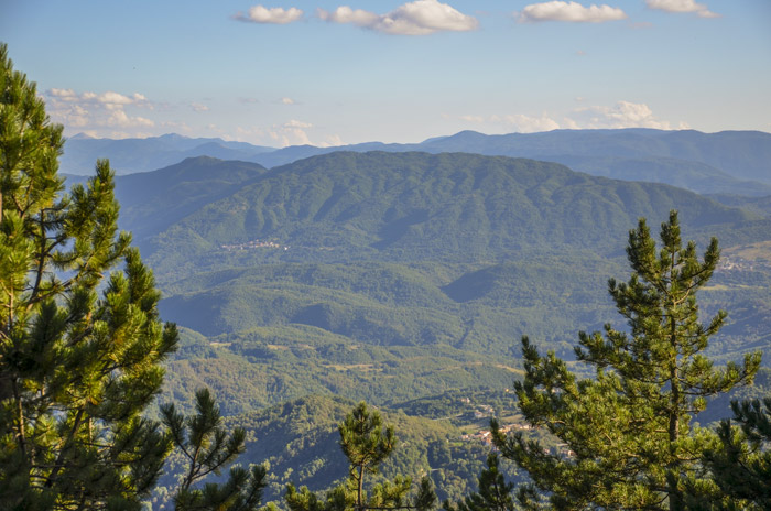 Veduta delle montagne